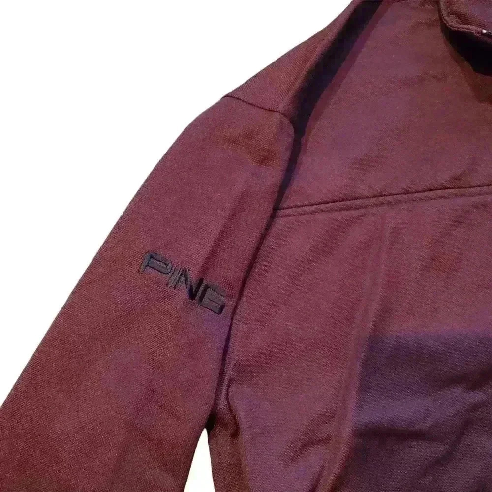 Red Vented Ping 1/4 Zip Golf Pullover Sz M  (XL) - Picture 4 of 8